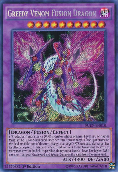 Greedy Venom Fusion Dragon [FUEN-EN010] Secret Rare