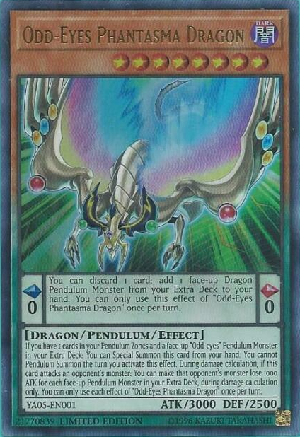 Odd-Eyes Phantasma Dragon [YA05-EN001] Ultra Rare